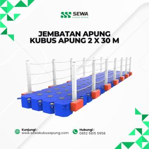 Jembatan Apung Kubus Apung 2 x 30 m