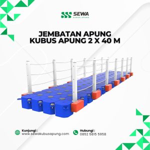 Sewa Jembatan Apung Kubus Apung 2 x 40 m